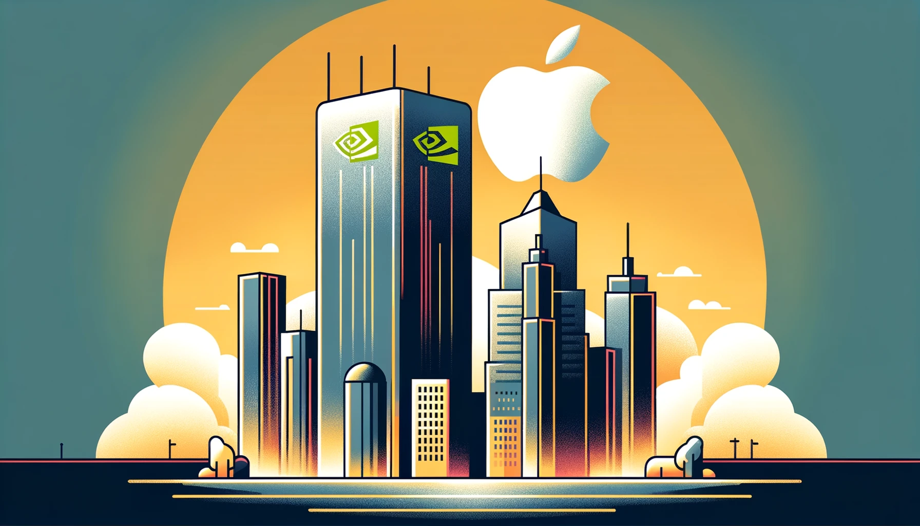 Nvidia is on the verge of surpassing Apple to become the second most valuable company.