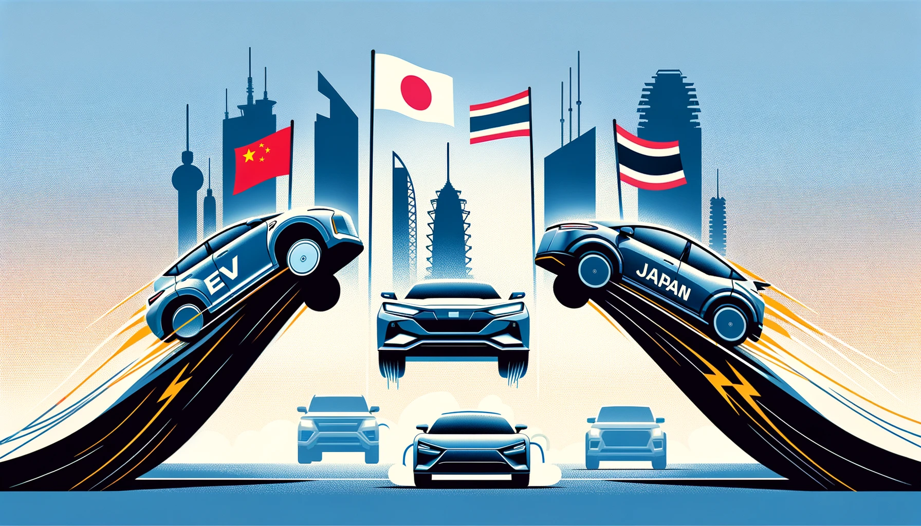 Chinese EV manufacturers are wagering on their ability to surpass Japanese brands in Thailand's market.