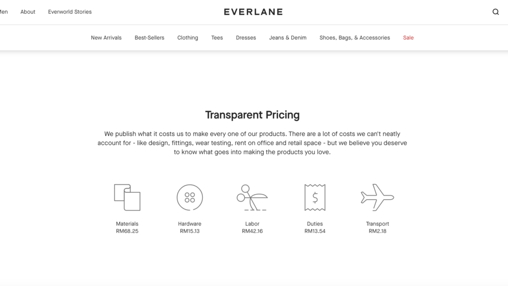 Everlane's The Dream Sleeveless Jumpsuit's pricing breakdown