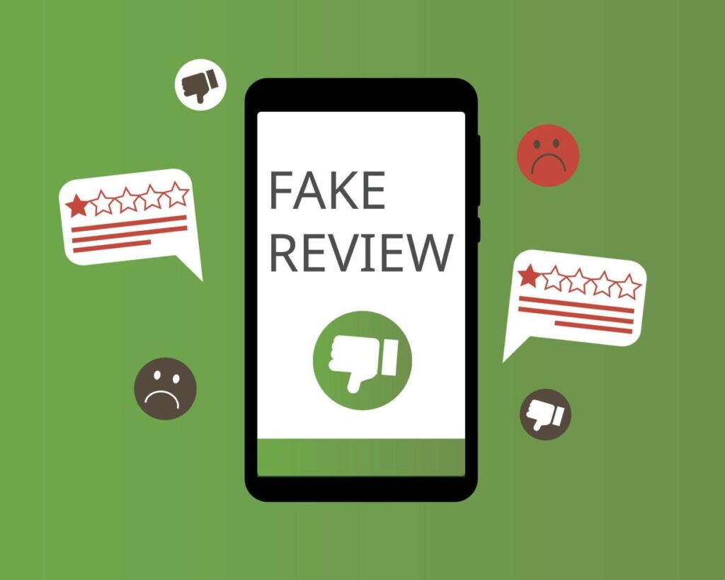 get fake review from customer or employee to have a bad review with is not true