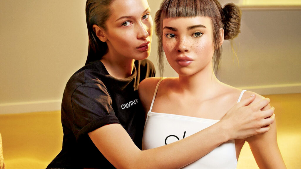The controversial Calvin Klein ad, starring Bella Hadid and virtual influencer Lil Miquela, has been accused of queer-baiting