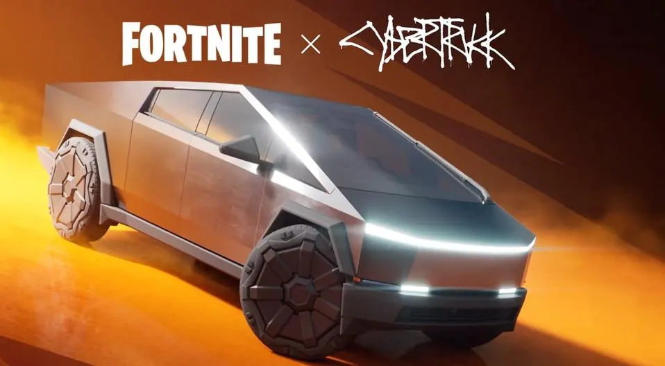 Tesla Cybertruck Arrives in Fortnite and Rocket League