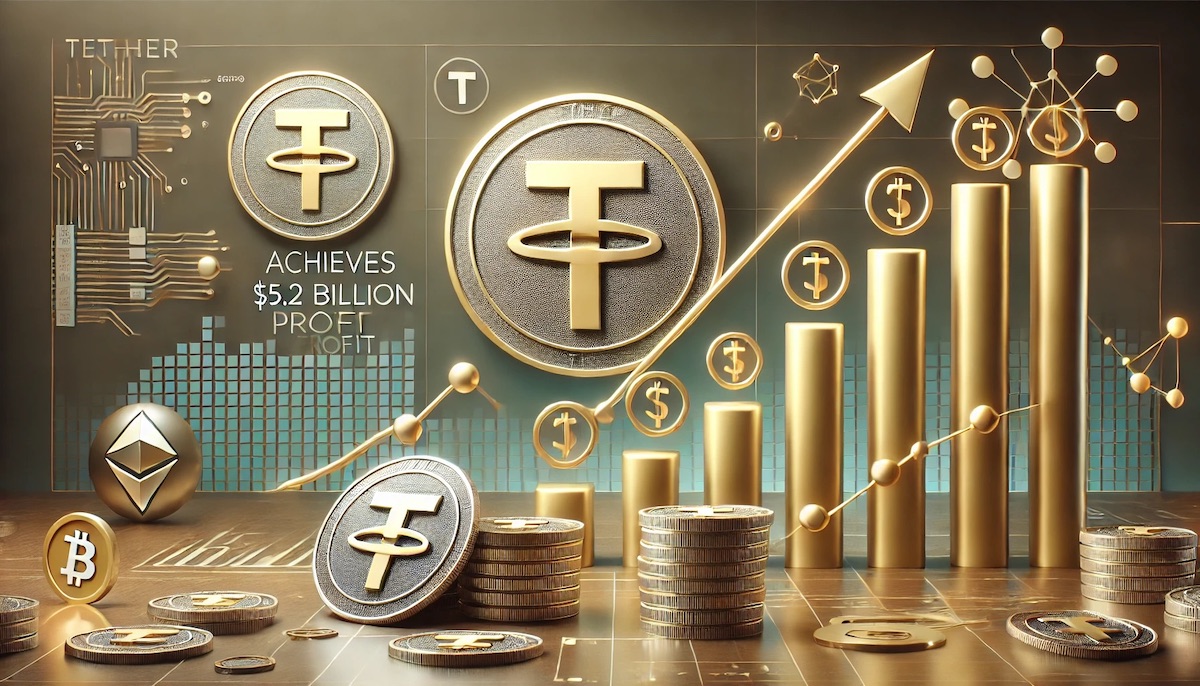 Tether Achieves Record $5.2 Billion Profit in first half of 2024