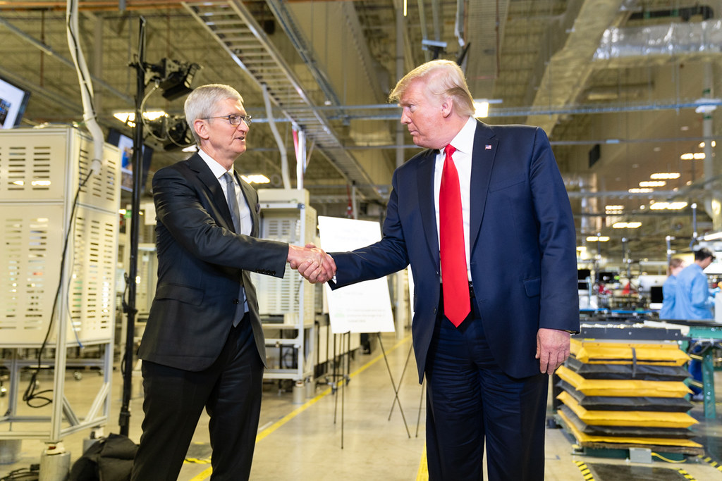 Trump Says He Spoke with Apple CEO Tim Cook Following China Tariff Rollback