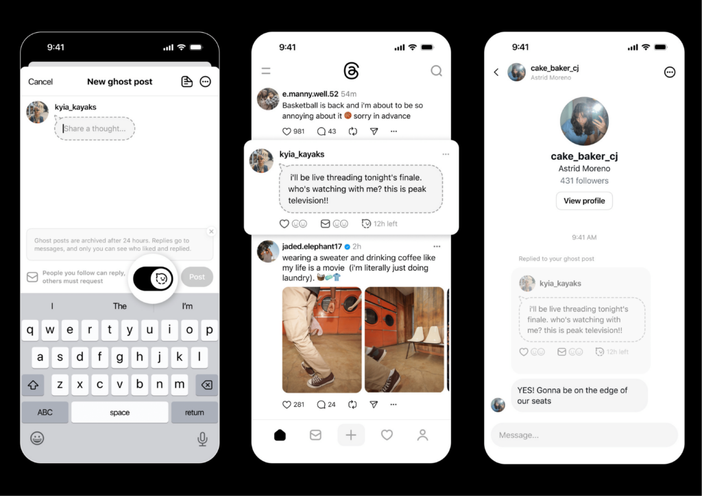 Threads Launches ‘Ghost Posts’ That Disappear After 24 Hours